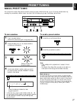 Preview for 29 page of Yamaha HTR-5130 Owner'S Manual