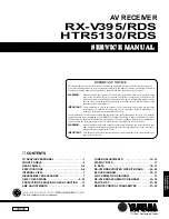 Yamaha HTR-5130 Service Manual preview