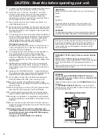 Preview for 4 page of Yamaha HTR-5170 Owner'S Manual