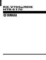 Предварительный просмотр 70 страницы Yamaha HTR-5170 Service Manual