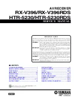 Yamaha HTR-5230 Service Manual preview