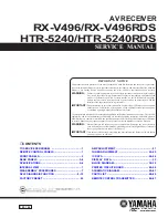 Yamaha HTR-5240 Service Manual предпросмотр