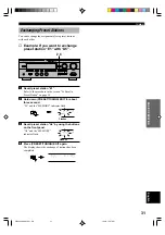 Предварительный просмотр 33 страницы Yamaha HTR-5240RDS Owner'S Manual