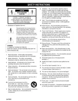 Preview for 2 page of Yamaha HTR-5250 Owner'S Manual