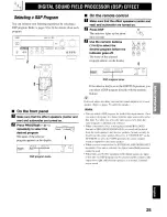 Preview for 29 page of Yamaha HTR-5250 Owner'S Manual