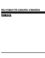 Preview for 54 page of Yamaha HTR-5250 Service Manual