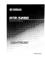 Preview for 1 page of Yamaha HTR-5280 - AV Receiver - 5.1 Channel Owner'S Manual