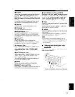 Preview for 9 page of Yamaha HTR-5280 - AV Receiver - 5.1 Channel Owner'S Manual