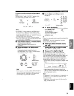 Preview for 29 page of Yamaha HTR-5280 - AV Receiver - 5.1 Channel Owner'S Manual