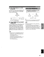 Preview for 33 page of Yamaha HTR-5280 - AV Receiver - 5.1 Channel Owner'S Manual