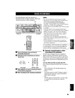 Preview for 39 page of Yamaha HTR-5280 - AV Receiver - 5.1 Channel Owner'S Manual