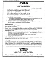 Preview for 85 page of Yamaha HTR-5280 - AV Receiver - 5.1 Channel Owner'S Manual