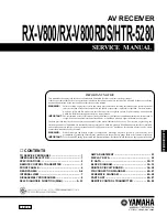 Preview for 1 page of Yamaha HTR-5280 - AV Receiver - 5.1 Channel Service Manual