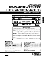 Yamaha HTR-5440 Service Manual предпросмотр