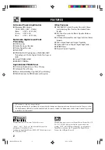 Предварительный просмотр 4 страницы Yamaha HTR-5440RDS Owner'S Manual