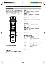 Preview for 8 page of Yamaha HTR-5440RDS Owner'S Manual