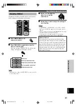 Preview for 43 page of Yamaha HTR-5450RDS Owner'S Manual