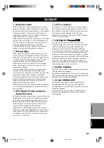 Предварительный просмотр 69 страницы Yamaha HTR-5460 Owner'S Manual