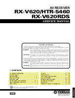 Yamaha HTR-5460 Service Manual preview