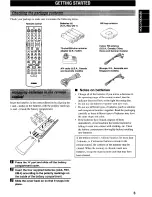 Preview for 7 page of Yamaha HTR 5550 - Audio/Video Receiver Owner'S Manual