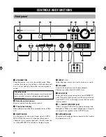 Предварительный просмотр 8 страницы Yamaha HTR-5560 Owner'S Manual