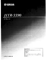 Preview for 1 page of Yamaha HTR-5590 Owner'S Manual