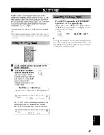 Preview for 71 page of Yamaha HTR-5590 Owner'S Manual