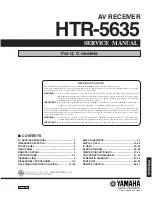 Yamaha HTR-5635 Service Manual preview