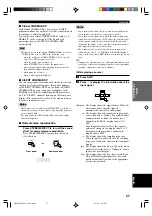 Preview for 31 page of Yamaha HTR-5660 Owner'S Manual