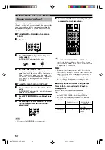 Preview for 54 page of Yamaha HTR-5660 Owner'S Manual