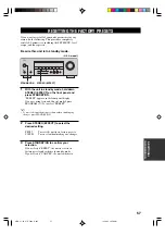 Предварительный просмотр 61 страницы Yamaha HTR-5830 Owner'S Manual