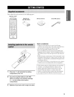 Preview for 7 page of Yamaha HTR-5835 Owner'S Manual