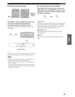 Preview for 31 page of Yamaha HTR-5835 Owner'S Manual