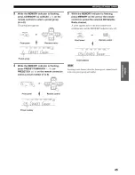 Preview for 49 page of Yamaha HTR-5835 Owner'S Manual