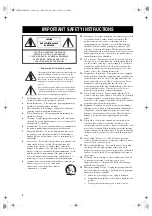 Preview for 2 page of Yamaha HTR-5860 Owner'S Manual