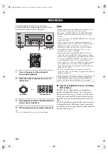 Preview for 58 page of Yamaha HTR-5860 Owner'S Manual