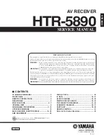 Yamaha htr-5890 Service Manual preview