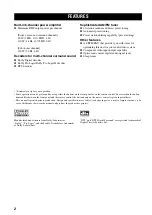 Preview for 6 page of Yamaha HTR-5920 Owner'S Manual