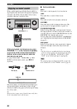 Предварительный просмотр 26 страницы Yamaha HTR-5920 Owner'S Manual