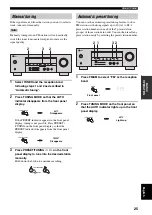 Предварительный просмотр 29 страницы Yamaha HTR-5920 Owner'S Manual