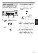 Предварительный просмотр 41 страницы Yamaha HTR-5930 Owner'S Manual