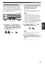 Предварительный просмотр 47 страницы Yamaha HTR-5930 Owner'S Manual