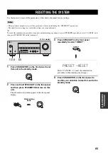 Предварительный просмотр 69 страницы Yamaha HTR-5930 Owner'S Manual