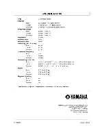 Preview for 110 page of Yamaha HTR-5935 Owner'S Manual