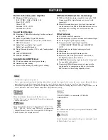 Предварительный просмотр 6 страницы Yamaha HTR-5940 Owner'S Manual