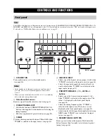 Preview for 8 page of Yamaha HTR-5940 Owner'S Manual