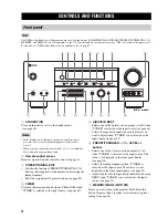 Предварительный просмотр 8 страницы Yamaha HTR-5940 Owner'S Manual