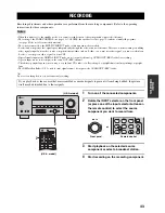 Preview for 47 page of Yamaha HTR-5940 Owner'S Manual