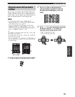 Preview for 69 page of Yamaha HTR-5940 Owner'S Manual