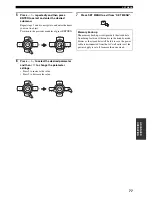 Preview for 81 page of Yamaha HTR-5940 Owner'S Manual